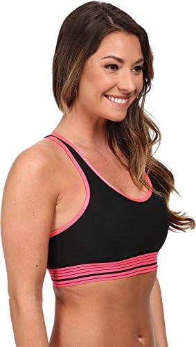 Under Armour Women's Still Gotta Have It Bra, Black/Pink Shock/Black, Small