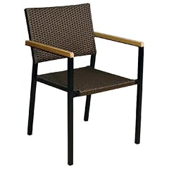 Hansen Outdoor 10/104 Outdoor-Armlehnstuhl Breite: 55 cm Tiefe: 55 cm H�he: 81 cm, braun meliert