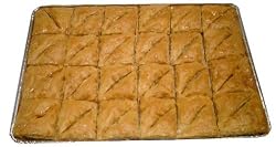 Baklava with Walnuts and Honey, TRAY, 48 Triangles