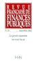 Revue Francaise De Finances Publiques