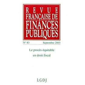 Revue Francaise De Finances Publiques by