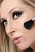 Woman's Face and Makeup Brush - 24H x 16W - Peel and Stick Wall Decal by Wallmonkeys
