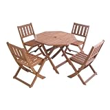 4 Seater Kids Octagonal Wooden Garden Table