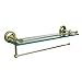 Allied Brass PRBP-1PT/16-GAL-SBR Prestige Regal Collection Paper Towel Holder with 16" Gallery Glass Shelf