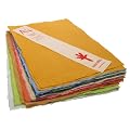 Handmade Recycled Paper Assorted Colours. A4 150gsm, 20 sheets.