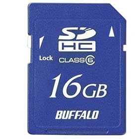 BUFFALO Class6 SDHC�J�[�h 16GB RSDC-G16GC6