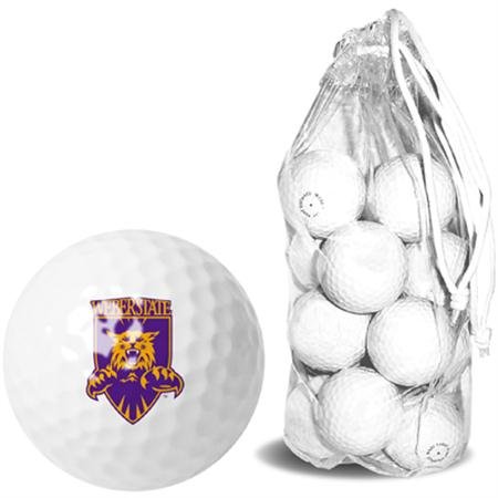 Weber State Wildcats Ncaa Clear Pack 15 Golf Balls