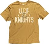 Central Florida Knights Vintage T-Shirt: adidas Gold Crackle Print NCAA Retro T-Shirt