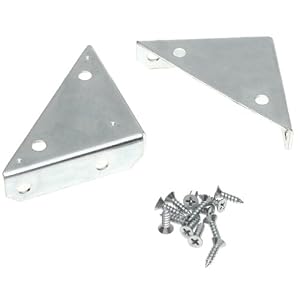Stanley Hardware 2-Inch Heavy Duty Corner Brace, Zinc Plated, 2-Pack #755550 by Stanley