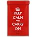 Keep Calm and Carry On Red Tea Tin 125 G
