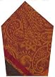 Durable Jacquard 100% Cotton Orange and Green Napkins 22x22 Inches Set of Six