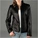 BGSD Women's Lambskin Leather Scuba Jacket - Misses, Petite, Plus