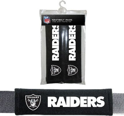 Bsi Products Bsi NFL Oakland Raiders Seat Belt Pads (2Pk)