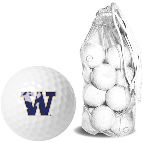 Washington Huskies Ncaa 15 Golf Ball Clear Pack