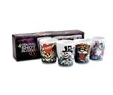 Ed Hardy Ceramic Shot Glasses (Love Kills Slowly)