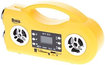 MM HY-S3 SD/TF Music Box/Radio/LED Electric Torch Multifunction Speaker(Yellow)