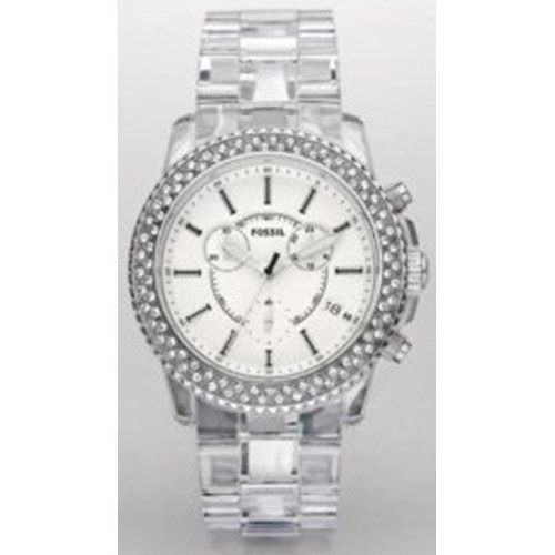 Fossil Women's CH2688 White Plastic Quartz Watch with White Dial