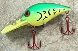 JLVLures Shallow Crankbait Steelhead Green : Diver Lures JLV Freshwater Smallmouth Steelhead Pike Salmon Trout Perch Whiper Mid Depth Walleye Casting Bass Hook Treble Red Boat Dock Brook Bay Fatty Stump River Trolling Weed Surface Topwater Shad
