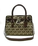 MICHAEL Michael Kors Handbag, Hamilton Signature Satchel Beig/Ebony/Mocha 419AZZAlpFL. SL160 MICHAEL Michael Kors Handbag, Hamilton Signature Satchel Beig/Ebony/Mocha