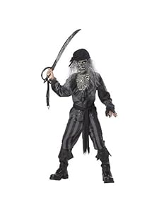 Boys Ghost Ship Pirate Costume Bundle With Accessories ( SIZE XL )