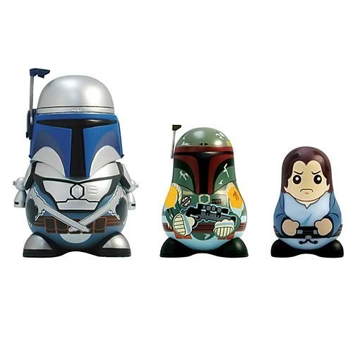 Star Wars Chubbies Series 2 Jango and Boba Fett Dolls