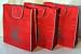 3 Red & Gray Reusable Grocery Shopping Bags : Reusable Revolution