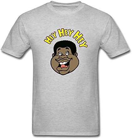 YYShirt Men's Fat Albert Hey Short Sleeve T-Shirt Small Grey