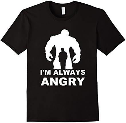 Men's I'm Always Angry  T-Shirt 2XL Black