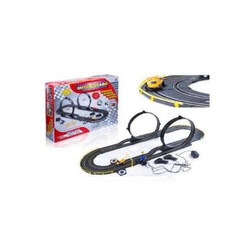Dual Lane International loop Slot car Race Track Set - Formula 1 RC Spin Drive Race Set
