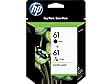HP 61 (CR259FN) Ink Cartridges, Black and Tri-color Combo Pack