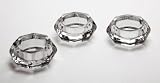 S/3 CRYSTAL VOTIVED OCTAGON ACETAT