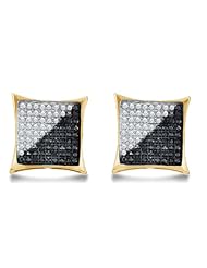0.75 cttw. Diamond Micro Pave Earring 10K Yellow Gold
