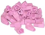 RJ45 Pink Color Strain Relief Boots (50 Pcs Per Bag)