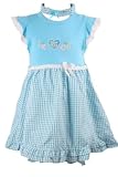 Tuti Fruiti New 2 Pc Baby Girls Embroidered Blue Gingham Dress
