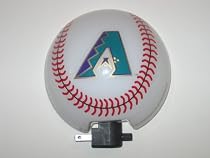 ARIZONA DIAMONDBACKS 3-D Logo Baseball Shaped NIGHT LIGHT