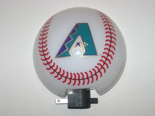 ARIZONA DIAMONDBACKS 3-D Logo Baseball Shaped NIGHT LIGHT