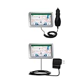 Essential Kit for the Garmin Nuvi 750 - includes Car and Wall Charger with Rapid Charge Technology - Gomadic Brand w/ TipExchange Technology