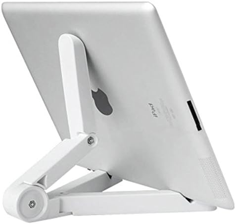 iPad Stand, NAMAR Folding Tablet Stand, Portable Mini iPad Stand Adjustable Tablet Stands and Holders for 7-10 inch Tablet, E-Readers, iPhone, iPad Air , Samsung Galaxy Tab, Fire Tablet White