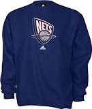 New Jersey Nets Primary Logo Fleece Crewneck Sweatshirt