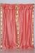 Pair Pink sari curtains with attached valance