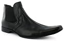 Bronx "Mike" Mens Leather & Leather Lined Elasticated Slip On/Chelsea Boots - Black