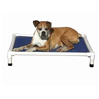 Peluche Guaranteed Chew Resistant Dog Bed - Elevated Dog Bed: Large