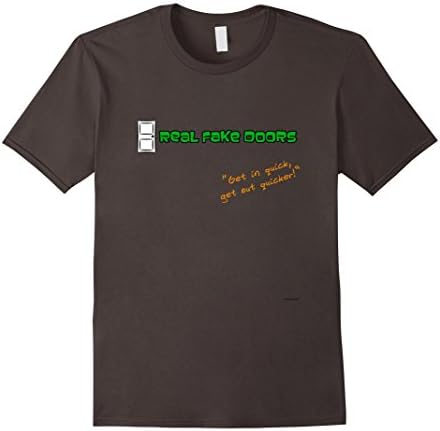 Men's Real Fake Doors Tee Medium Asphalt