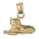 14K Gold Pendant Cat 2.9 - Gram(s)