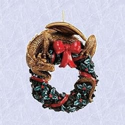 Christmas ornament Gothic wreath Dragon Holiday New
