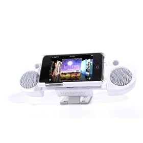 Livespeakr Ultra-Portable Speaker System for iPod/iPhone (White)