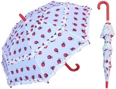 Ladybug All-Over Print Children's Umbrella With Ruffles