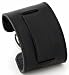 Nemesis #STW-KK Wide Black Leather Cuff Wrist Watch Band