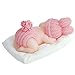 Wocuz WZ0984 Sleeping Baby Candy Making Mold Fondant Mold Silicone Mold for Baby Shower Party Birthday Party Cake Decoration