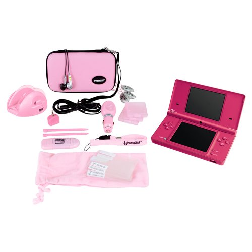 DSi 18 in 1 Starter Kit Bundle - Pink (Nintendo DSi)